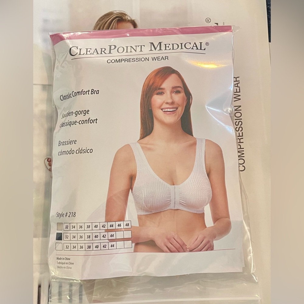 ClearPoint Medical Classic Comfort Bra #218 Dual Pack | B-DD Cups | size 42 - Picture 2 of 4